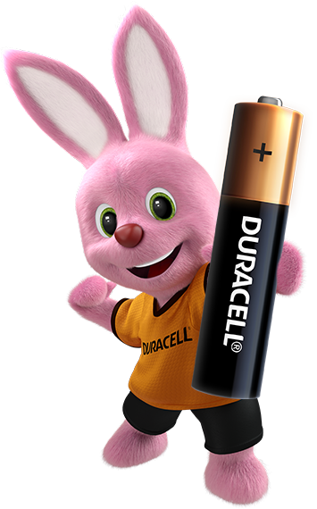 Duracell Bunny apresenta bateria alcalina AA