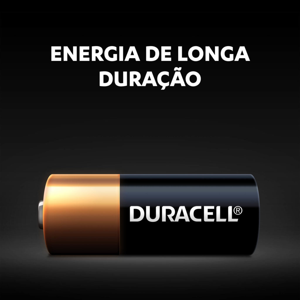Bateria de longa duração MN21 Duracell Alkaline