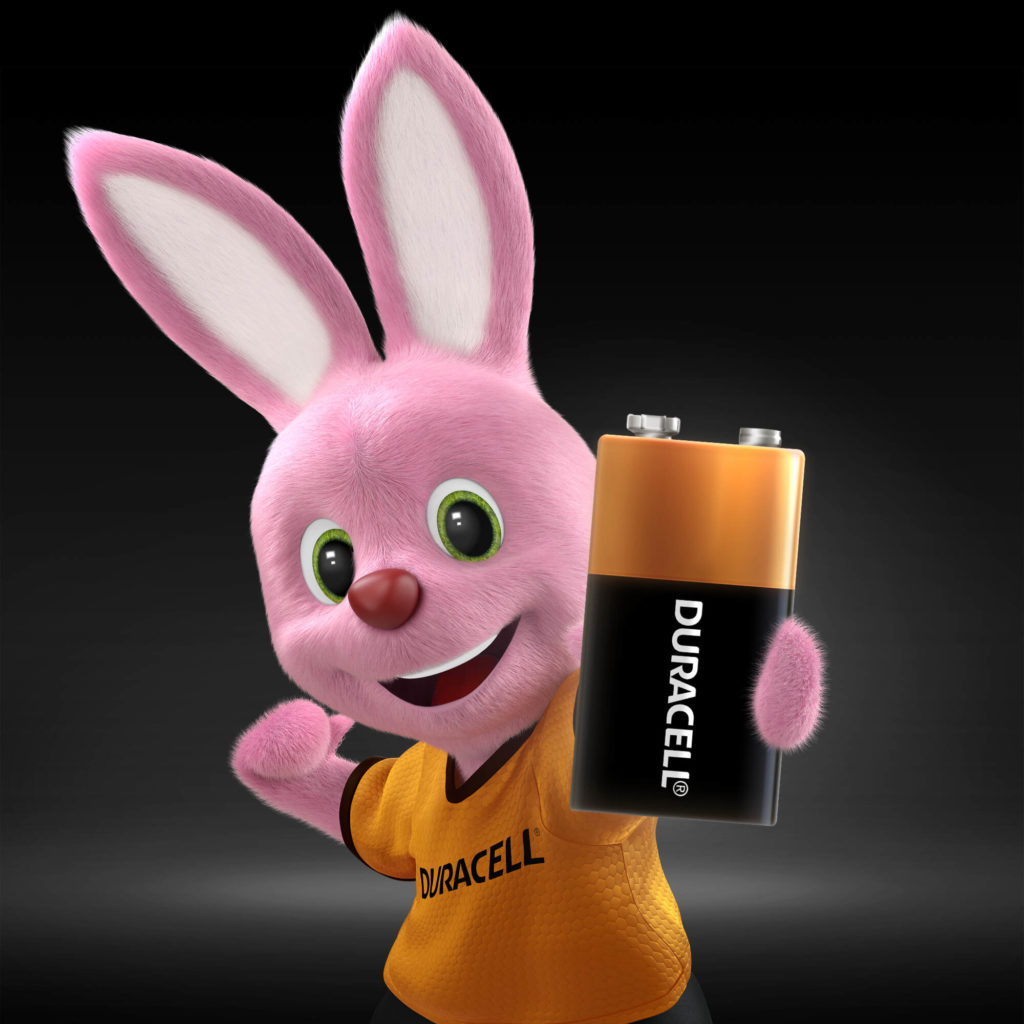 Duracell Bunny apresenta bateria alcalina de 9V