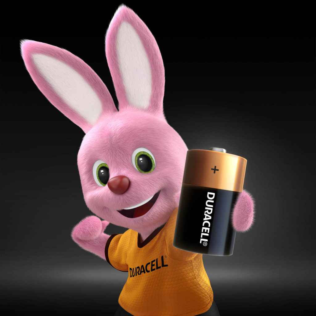 Duracell Bunny apresenta bateria alcalina de tamanho D